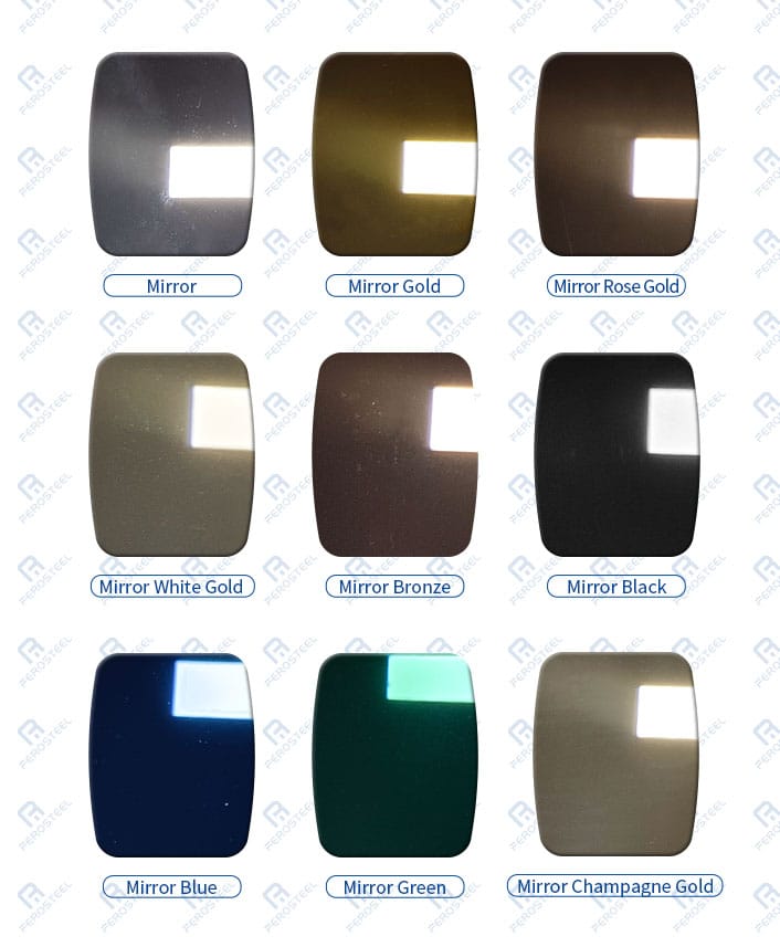 mirror-color stainless steel sheets