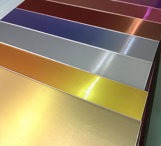 Colored stainless steel sheets
