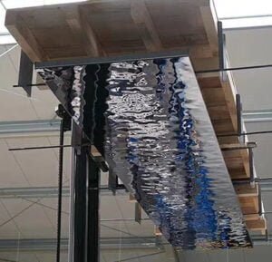 Steel Beam Ripple unique design and application of water ripple stainless steel ceiling ...