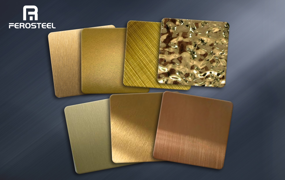 gold pvd stainless steel sheets