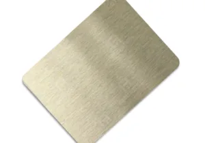 Brush LT Gold stainless steel sheets