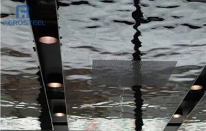 water ripple sheet ceiling