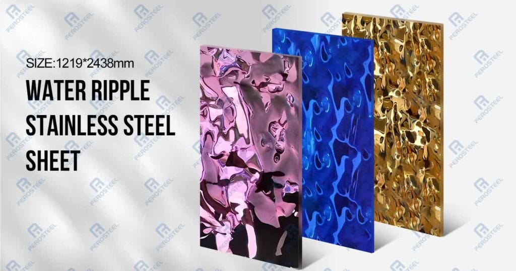 decorative water ripple stainless steel