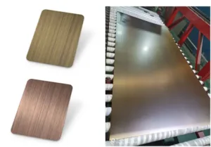 brushed bronze stainless steel