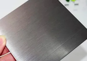 brushed finish stainless steel