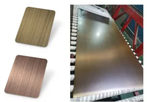 brushed bronze stainless steel