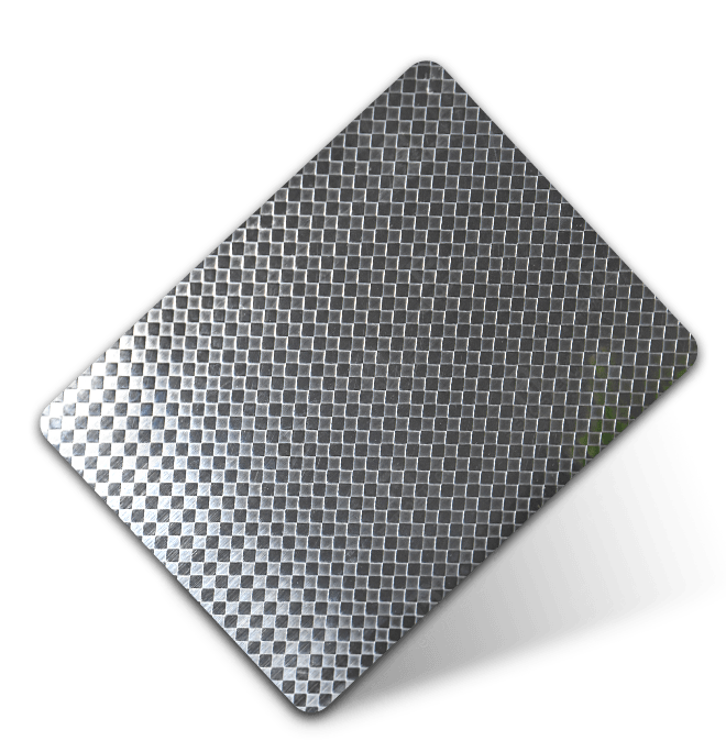 embossed stainless steel finish