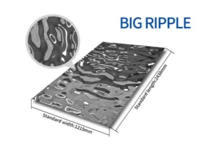 water ripple stainless steel sheets
