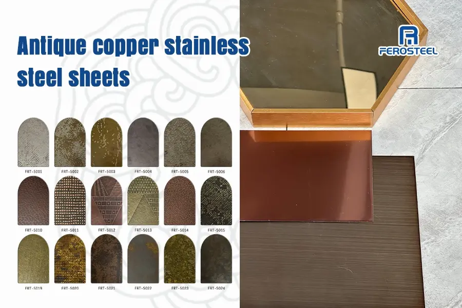 Antique copper stainless steel sheets