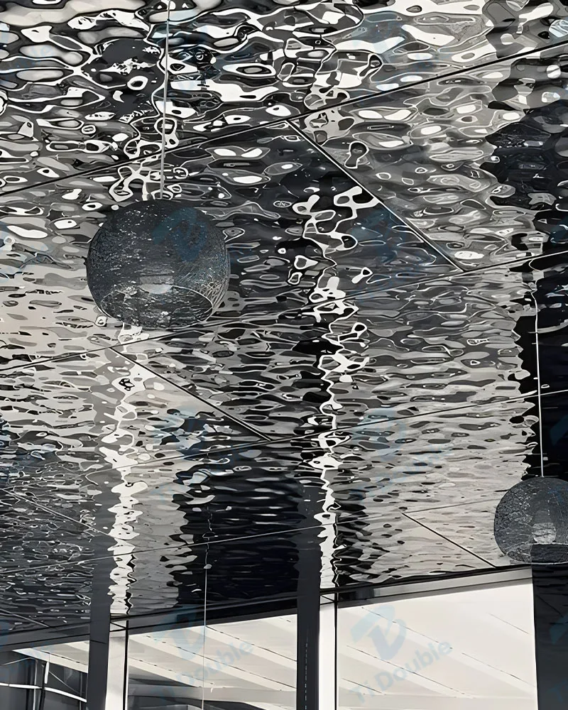 Water ripple metal architectural application